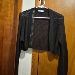 Venezia Black Knit Shrug
